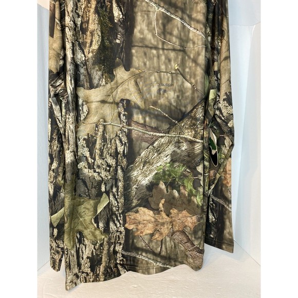 Mossy Oak Long Sleeve Polyester Tee Camo Hunting 2XL Took tag off to wash - Picture 11 of 16